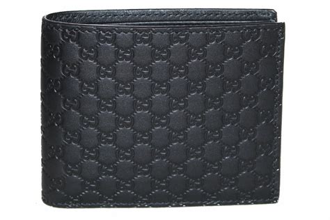 black leather mens gucci wallet|Gucci dollar bifold men's wallet.